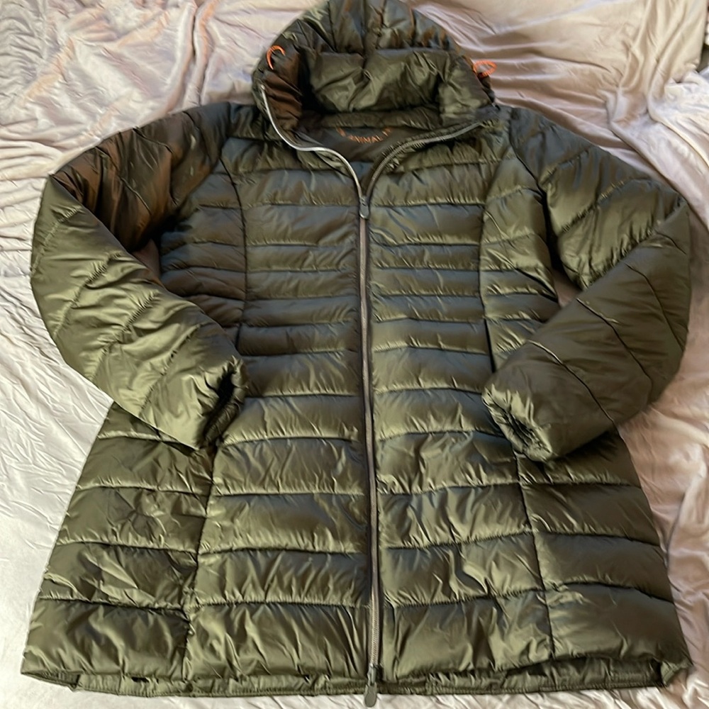 SAVE THE DUCK Olive Puffer Jacket